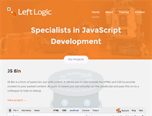 Tablet Screenshot of leftlogic.com